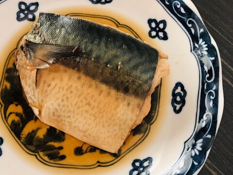 レンジで鯖の煮物